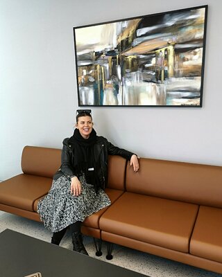 Egle Karlonaite in the Studio
