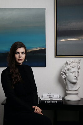 Egle Karlonaite in the Studio