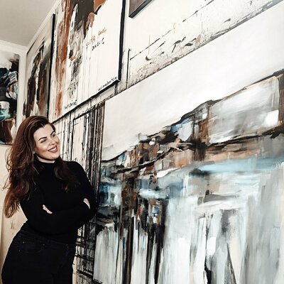 Egle Karlonaite in the Studio