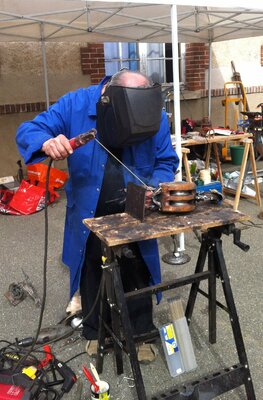 Jean-Luc Lacroix in the Studio: Performance sur place, expo Brocant'Art (09-2014)