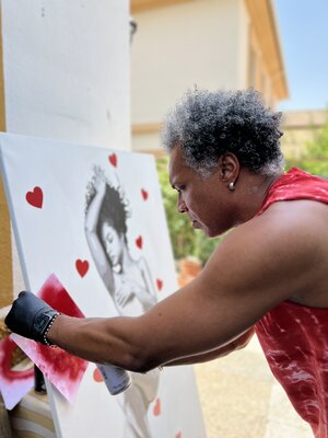 Michel Acosta Perez in the Studio