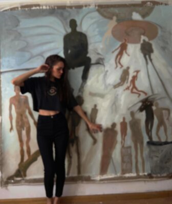 Claudia Barbu in the Studio