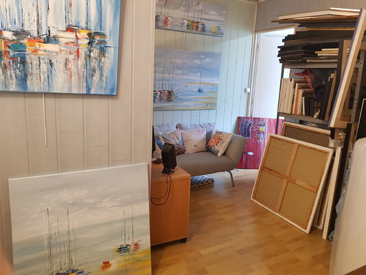 MICHEL SAINT-LUC in the Studio: L'atelier