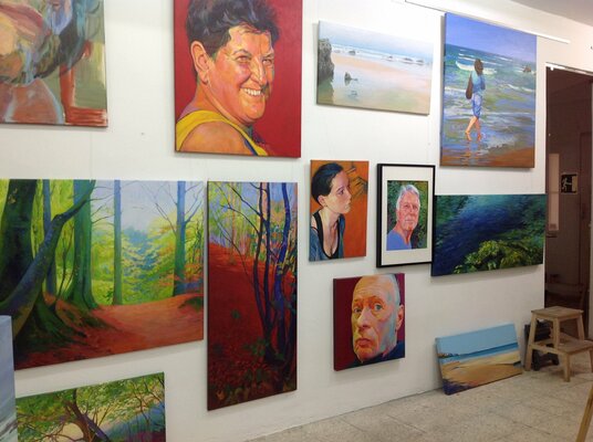 Karen Kruse in the Studio: Estudio en Madrid