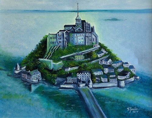 Mont St Michel by David Tomlin, Painting for Sale on Select