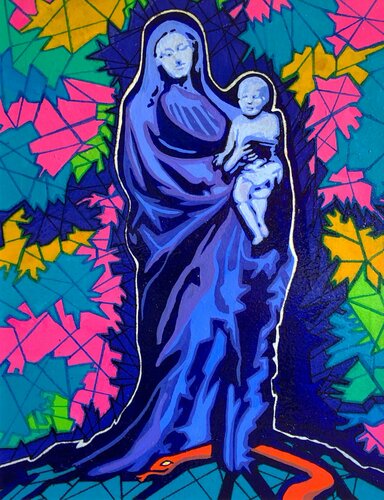 La Vierge Marie et Jésus by David Tomlin, Painting for Sale on Select