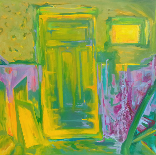 The door by Ana Asavei Pietraru, Painting for Sale on Select