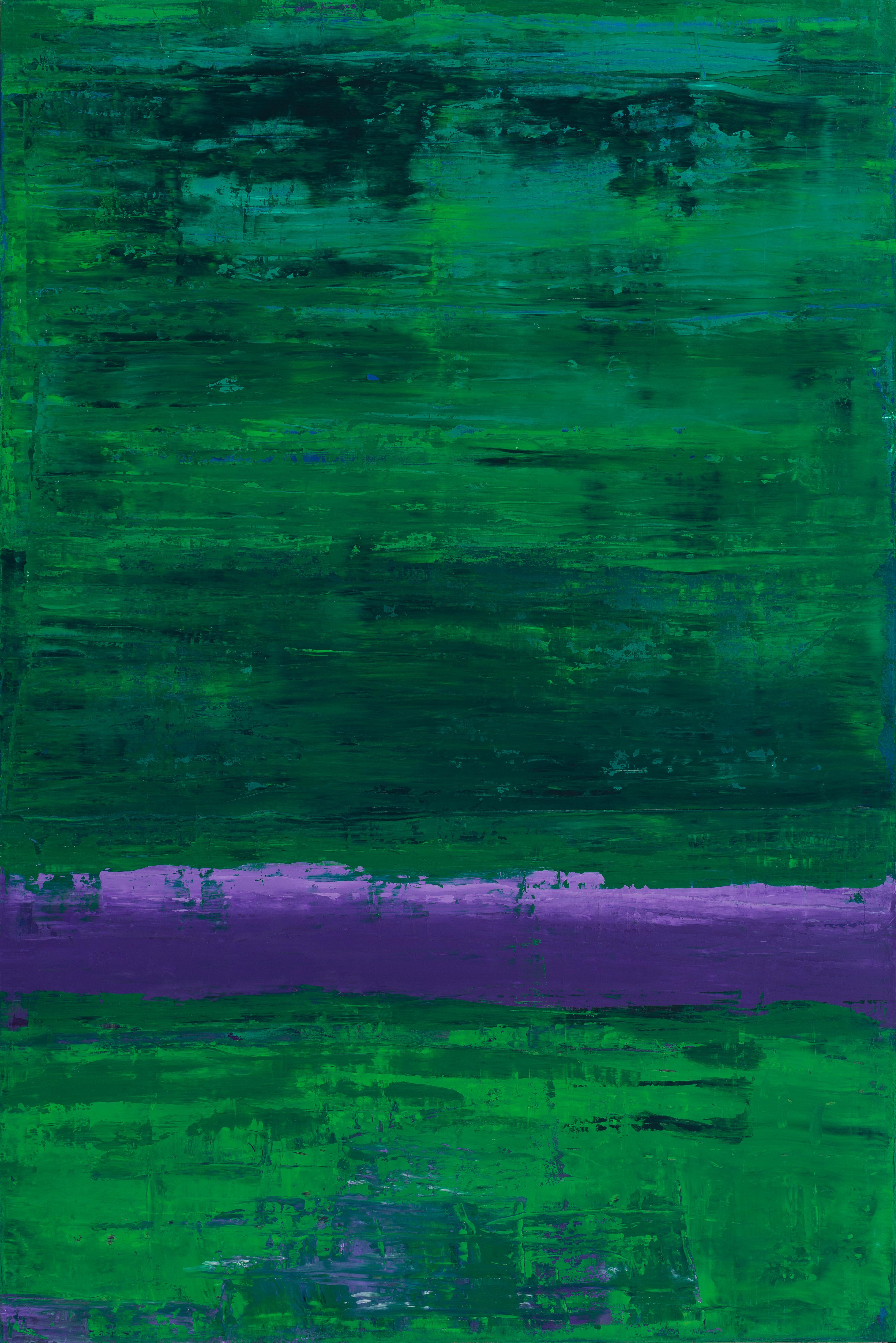 XXI- Purple on Green/2017