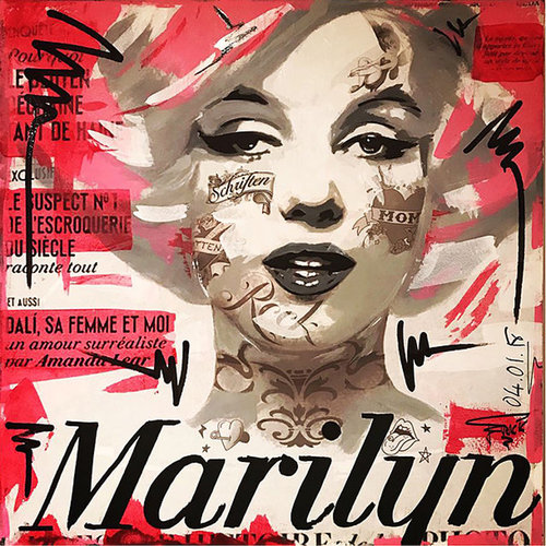 Marilyn Tatoo by Erick Artik, Painting for Sale on Select