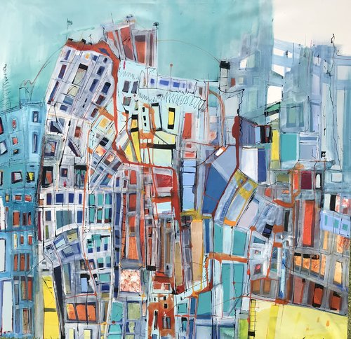 Reconstrucción by Gisela Gaffoglio, Painting for Sale on Select