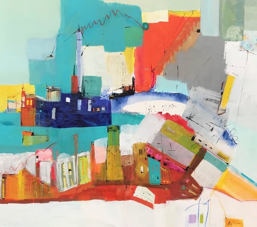 Live now by Gisela Gaffoglio, Painting for Sale on Select