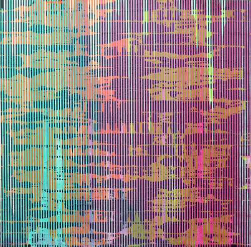 Vibration Multichromatique 100-20 by Laurent Prudot, Painting for Sale on Select