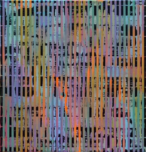VIBRATION MULTICHROMATIQUE 33-07 by Laurent Prudot, Painting for Sale on Select