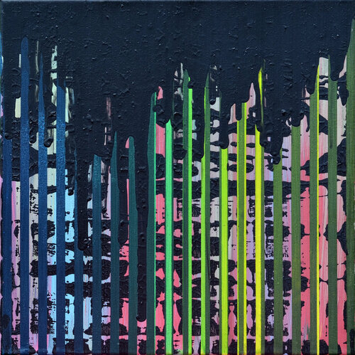 VIBRATION MULTICHROMATIQUE 20-08 by Laurent Prudot, Painting for Sale on Select