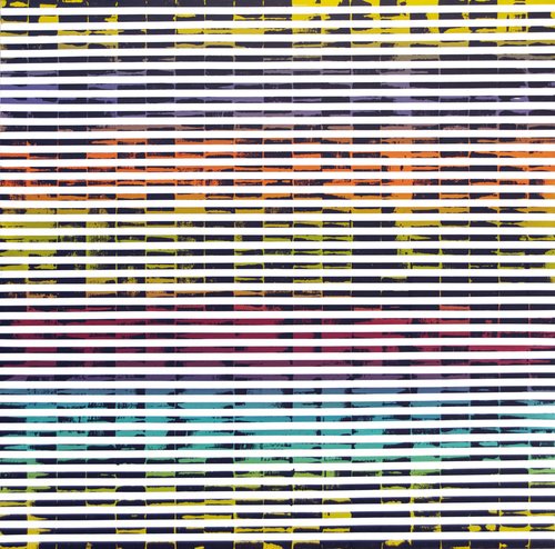 Vibration Multichromatique 40-01 - 2017 by Laurent Prudot, Painting for Sale on Select