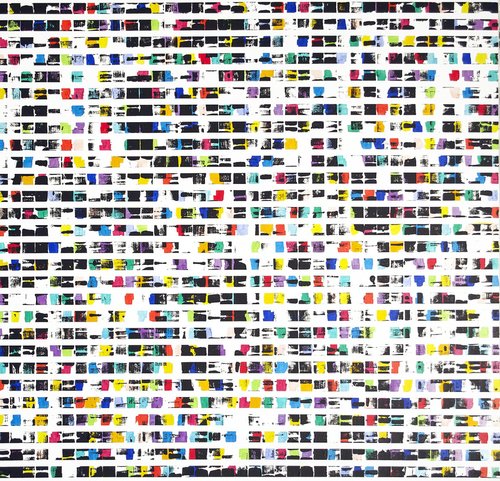 Rythme Ligne 28-01 - 2017 by Laurent Prudot, Painting for Sale on Select
