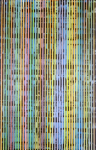 VIBRATION MULTICHROMATIQUE 40-3 by Laurent Prudot, Painting for Sale on Select