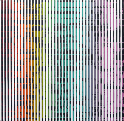 Vibration Multichromatique 39-1 - 2017 by Laurent Prudot, Painting for Sale on Select