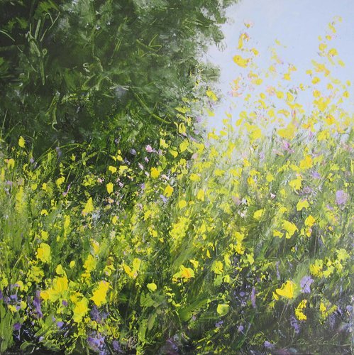 les colzas sauvages by Brigitte Di Scala, Painting for Sale on Select