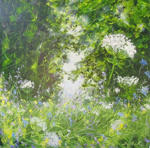 le coeur en poésie by Brigitte Di Scala, Painting for Sale on Select