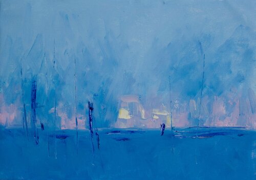 Blue #1 by Luca Raimondi, Painting for Sale on Select
