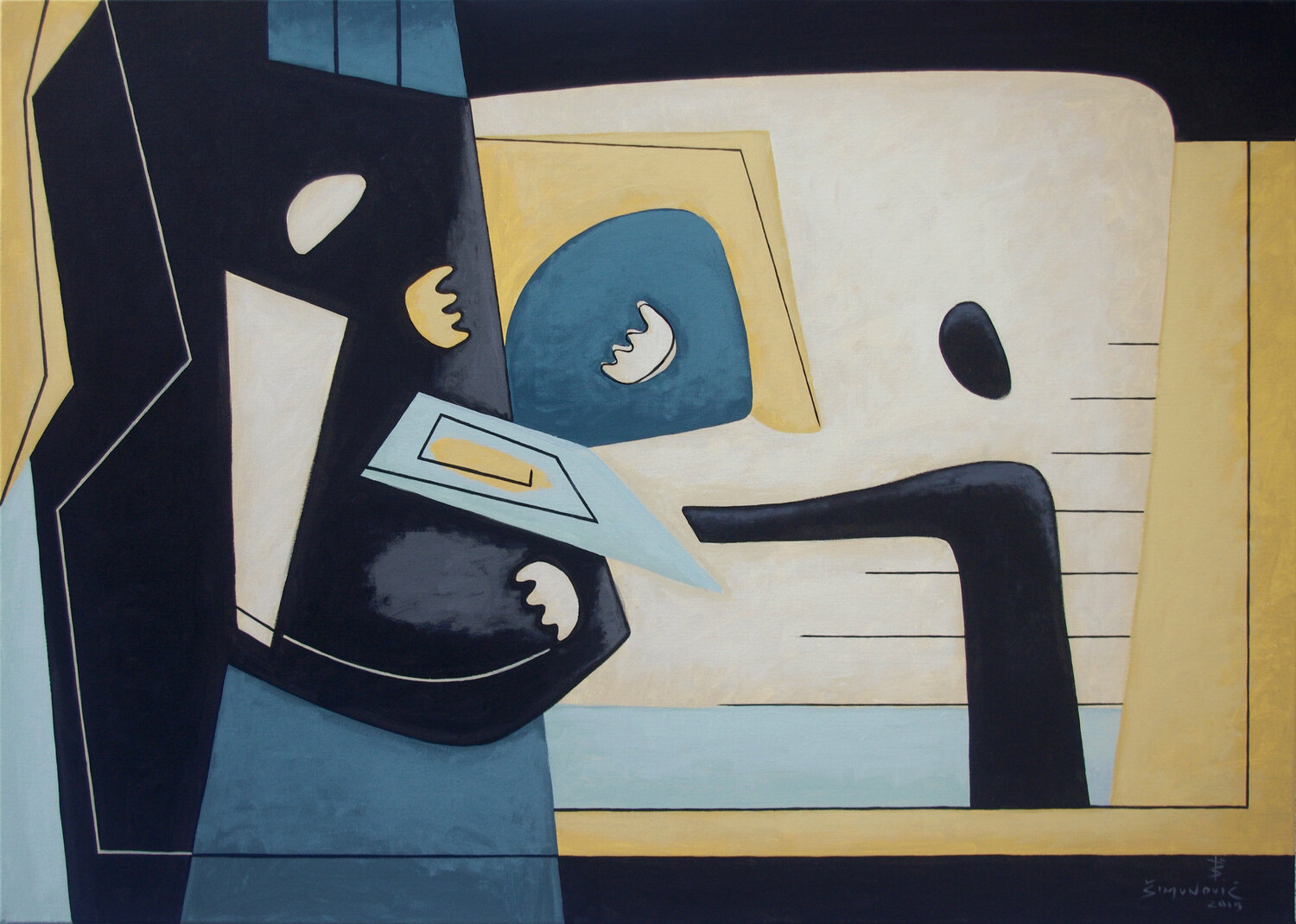 inspiring talks Bernard Simunovic Original painting for sale
