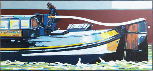 Amsterdam 002 by Manuel Di Chiara, Painting for Sale on Select