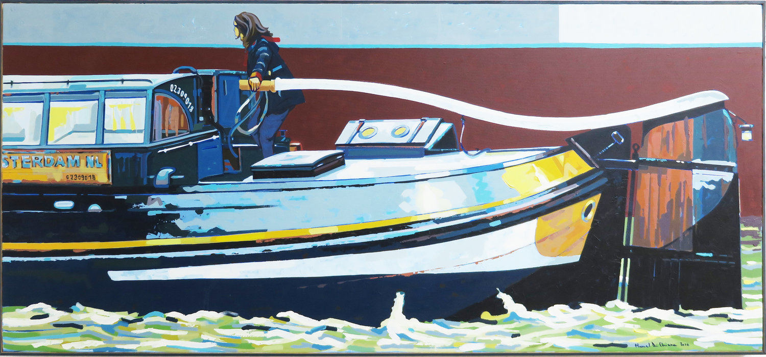 Amsterdam 002 Manuel Di Chiara Original painting for sale