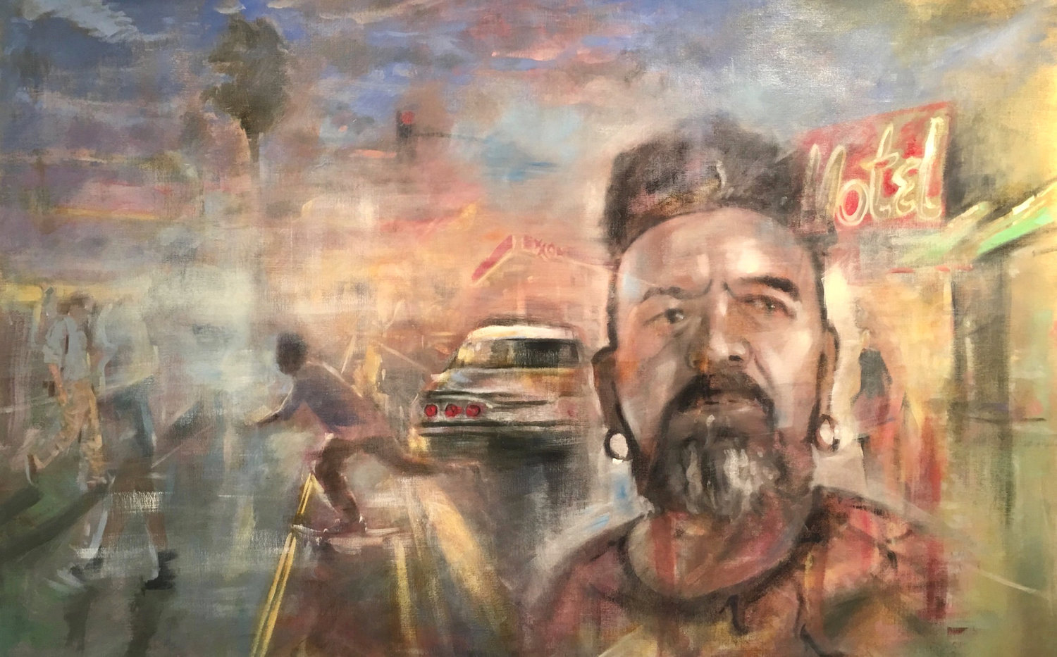 Flor De Asfalto ( Sergio Arau) Gregg Chadwick Original painting for sale