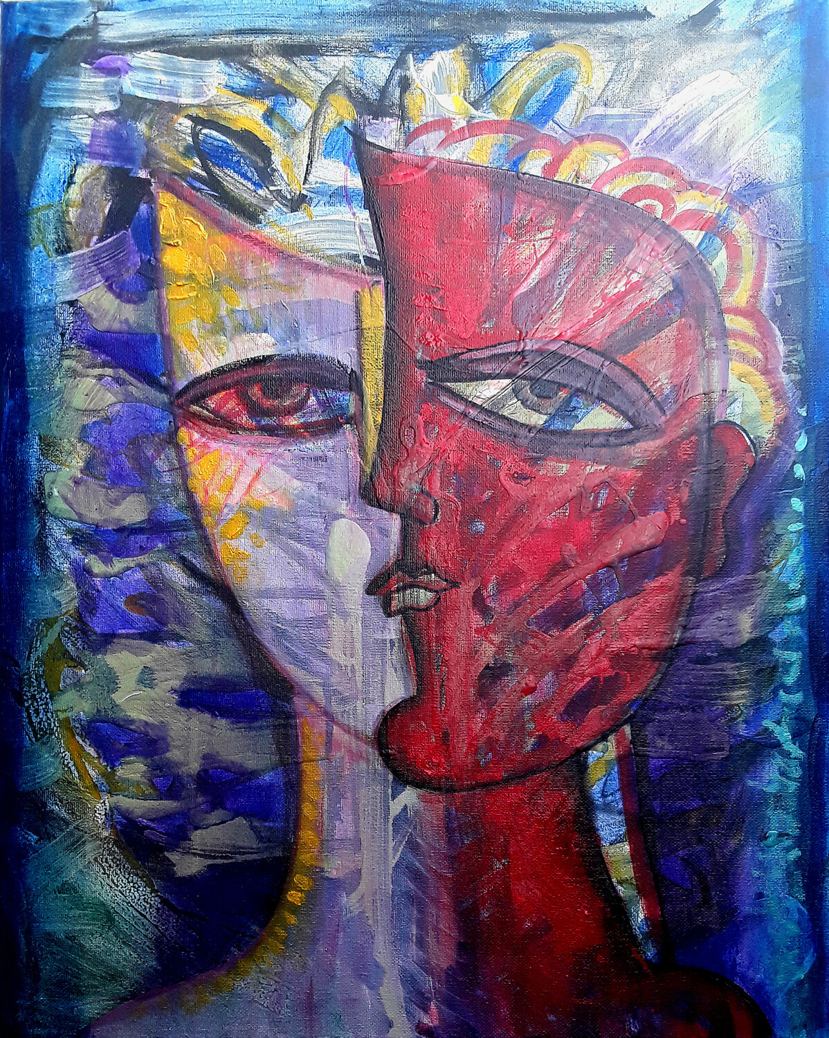 Man in Thoughts Van Hovak Original painting for sale