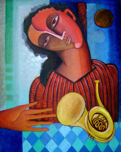 Music Lesson by Van Hovak, Painting for Sale on Select