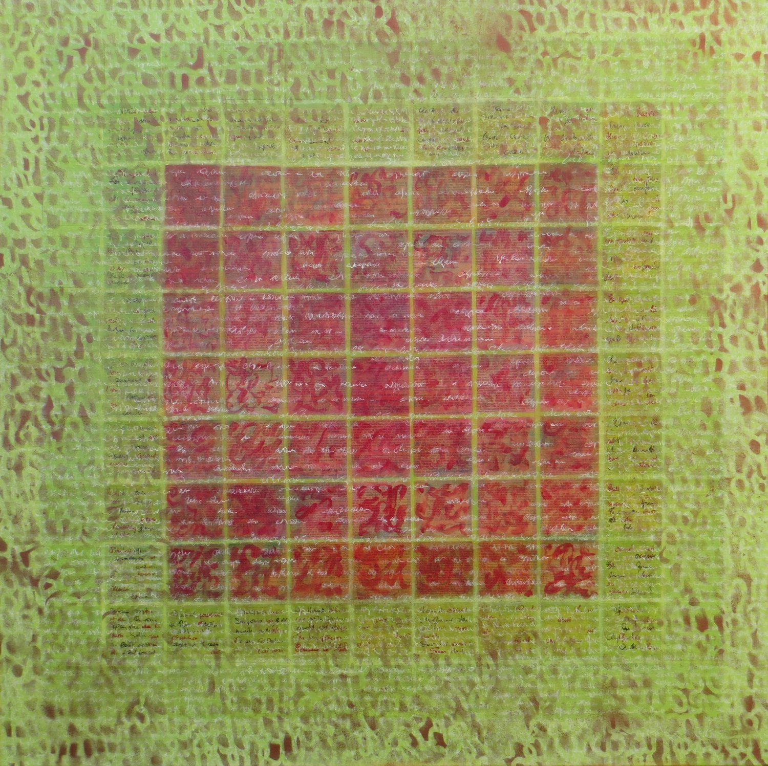 Métamorphose III Andrée Cazin Original painting for sale