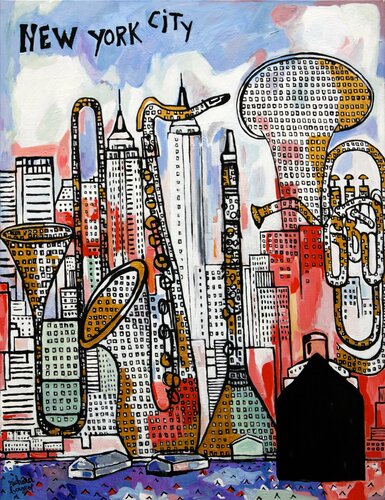 NEW YORK  CITY by Richard Boigeol, Painting for Sale on Select