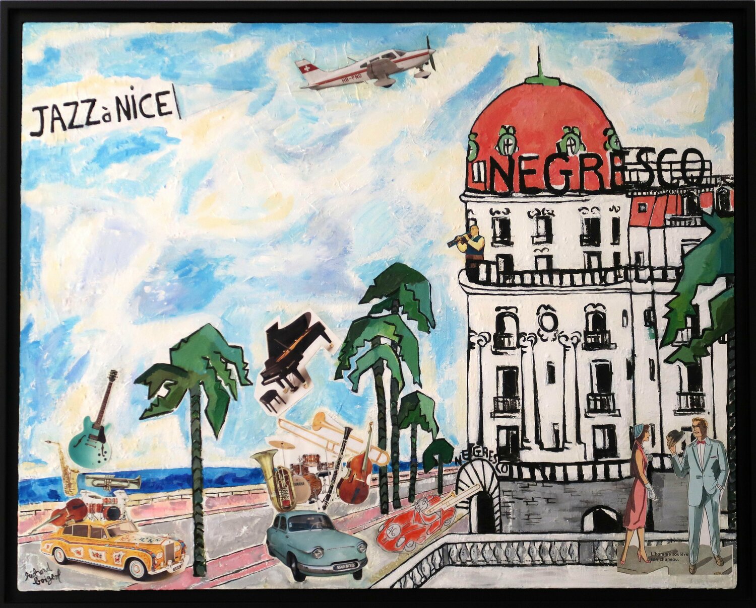 JAZZ A NICE Richard Boigeol Original painting for sale
