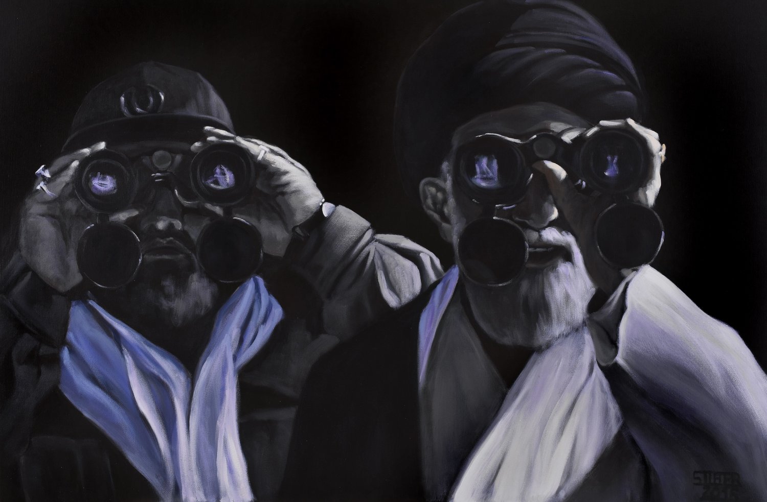 Big Brother Prof. Gerhard Silber Original painting for sale
