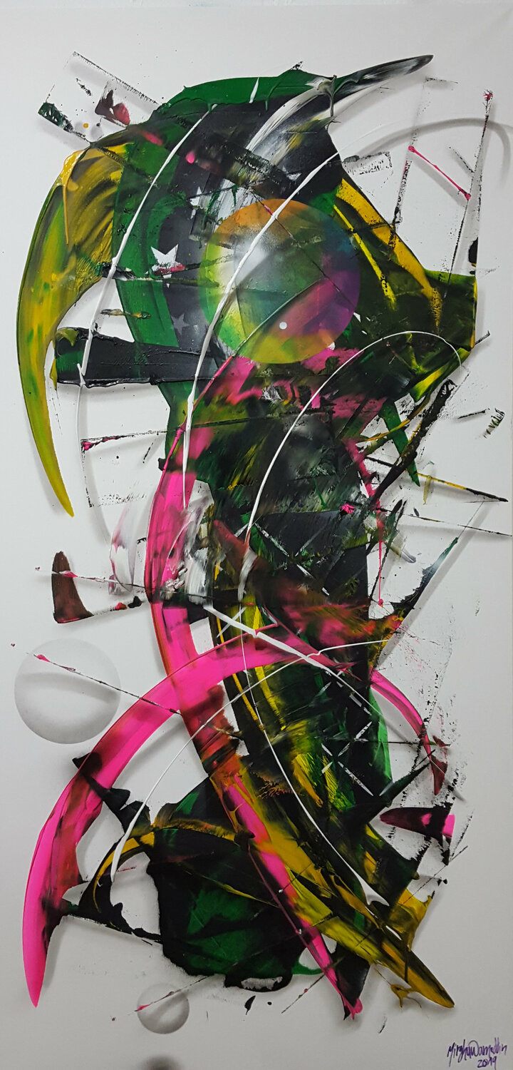 Abstract N°1704 Parscha Mirghawameddin Original painting for sale