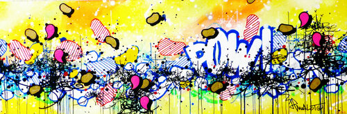 POW ABSTRACT  X ORSAY by Jp Malot, Painting for Sale on Select