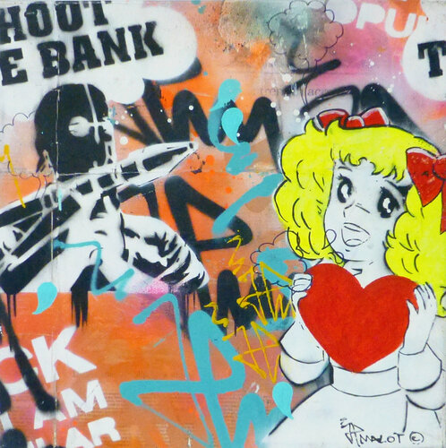 SHOOT THE BANK X CANDY LONDON 2011 by Jp Malot, Painting for Sale on Select