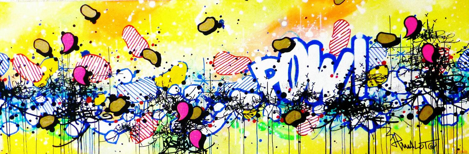 POW ABSTRACT  X ORSAY Jp Malot Original painting for sale