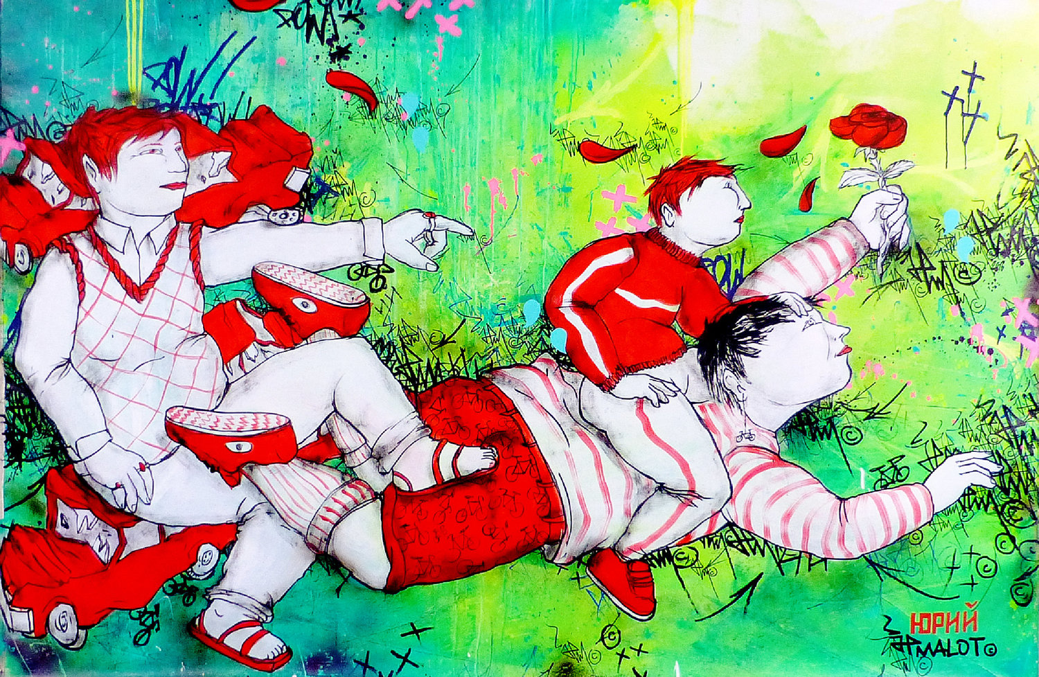 JP Malot X Hopnn, 2016 Jp Malot Original painting for sale