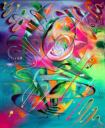 Peace of Joy 3 by Sandrine Langlade, Painting for Sale on Select