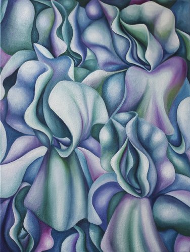 DIGNIDAD AZUL by Filiberto Montesinos Castañón, Painting for Sale on Select