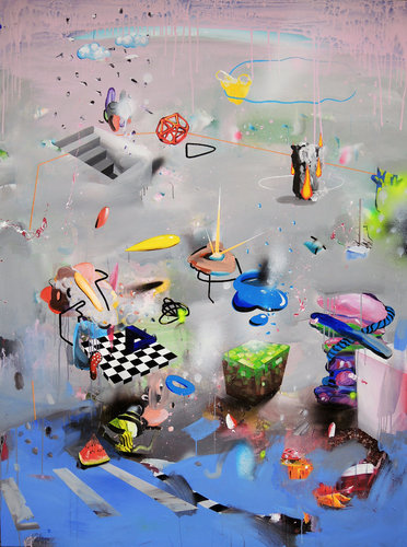 Hybrid Playground by Edith Torony, Painting for Sale on Select