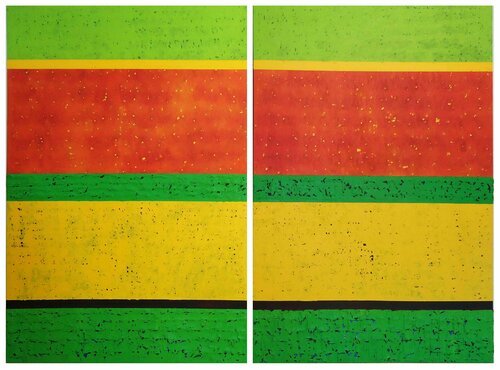 Rhythms of Descent (The Fall) by Arribas - Forcada, Painting for Sale on Select