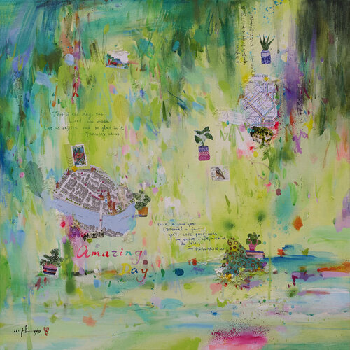 Amazing day II by Xiaoyang Galas, Painting for Sale on Select
