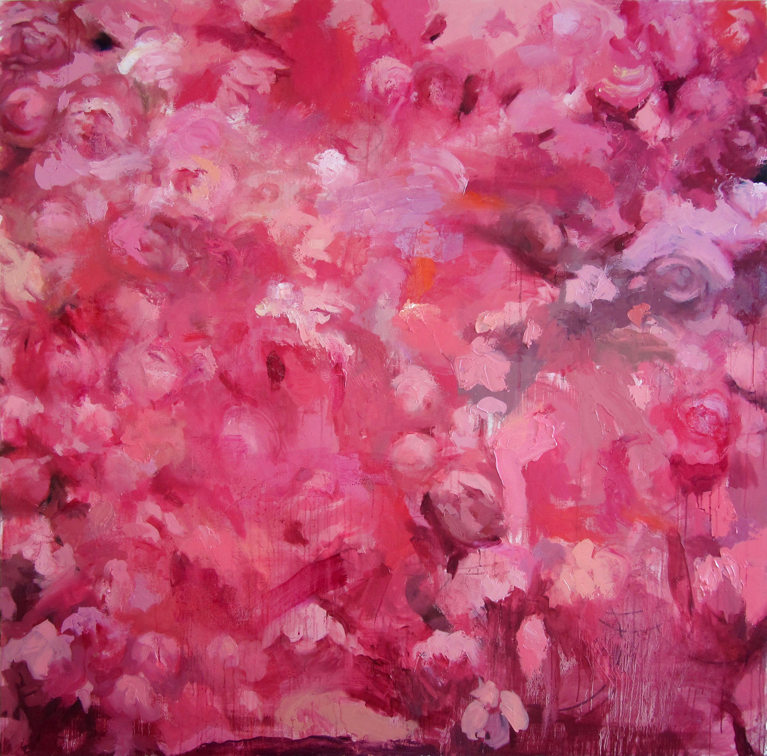 Peonie III Akis Oulkeroglou Original painting for sale