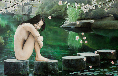 Printemps by Jean-Pierre André Leclercq, Painting for Sale on Select