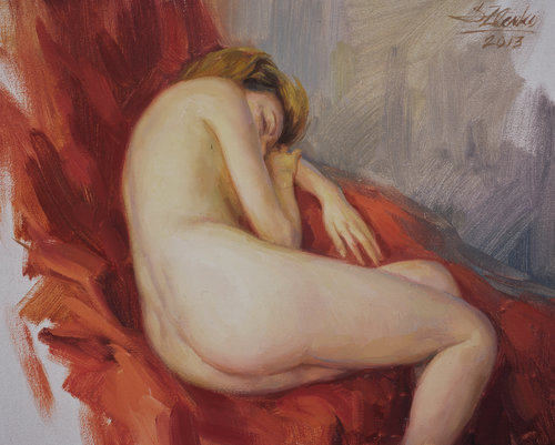 Seeping model. by Serguei Zlenko, Painting for Sale on Select