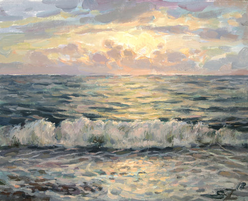 Evening motive. by Serguei Zlenko, Painting for Sale on Select