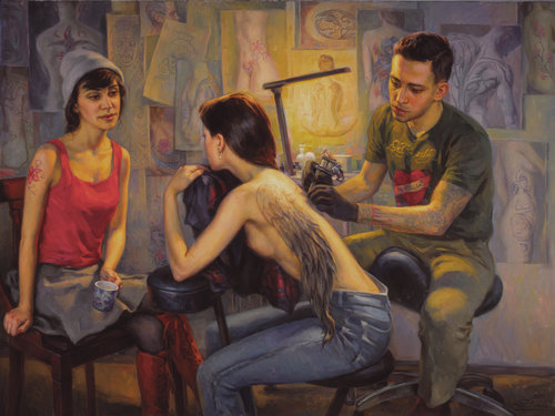 City of Angels ( Tattoo Studio ) by Serguei Zlenko, Painting for Sale on Select